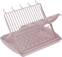 Hega Hogar Oud Roze Afdruiprek 2-laags Met Lekbak 43 X 32 X 25 Cm - Afdruiprekken