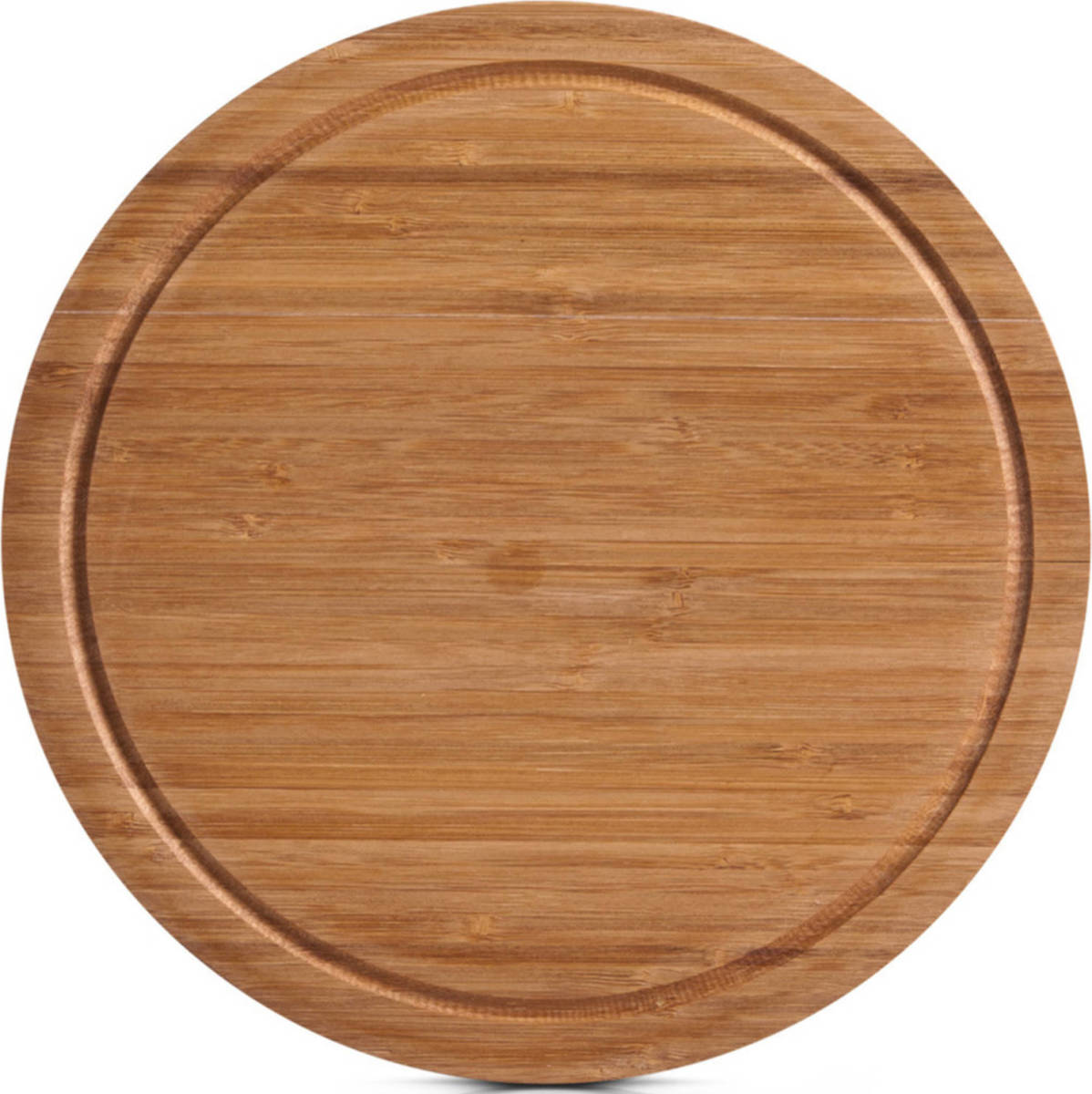 Shoppartners 1x Ronde Snij/serveerplanken Met Sapgroef 30 Cm - Snijplanken