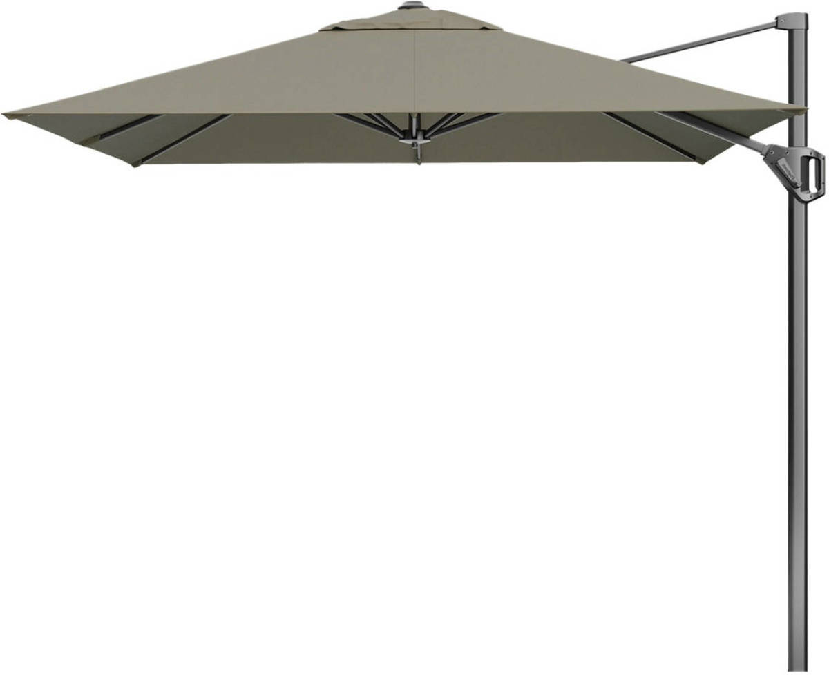 Platinum Voyager Vierkante Zweefparasol T1 2,5x2,5 M. - Taupe