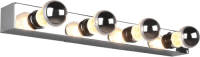 BES LED Led Wandlamp - Trion Teatri - E27 Fitting - Spatwaterdicht Ip44 - Rechthoek - Mat Chroom - Aluminium