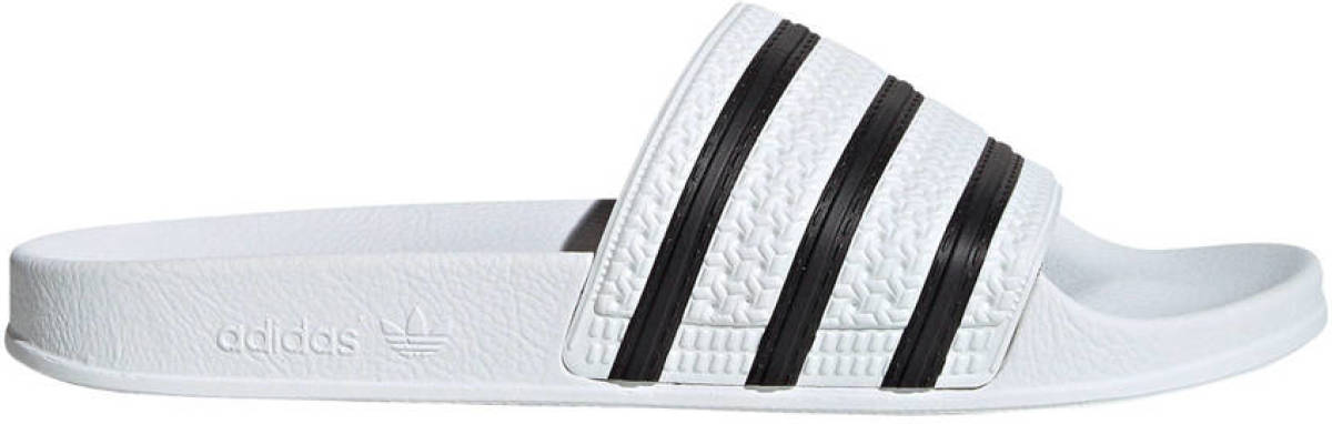 adidas Originals Adilette badslippers wit/zwart