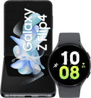 Samsung Galaxy Z Flip 4 128GB Grijs 5G + Samsung Galaxy Watc