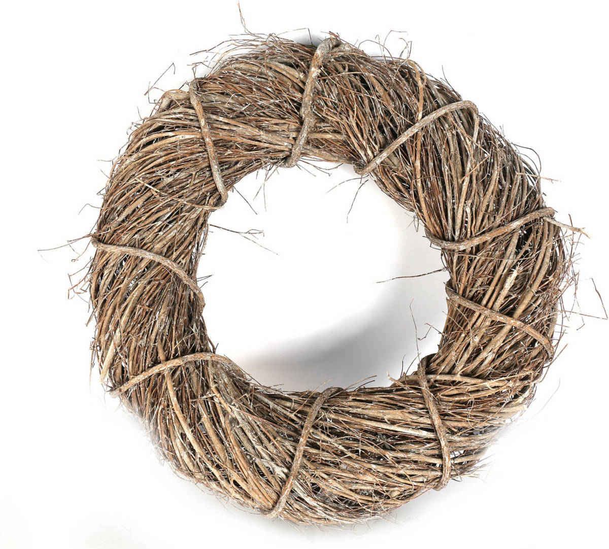 Decostar Decoratiekrans Narelle 32 X 7 Cm Hout Grijs