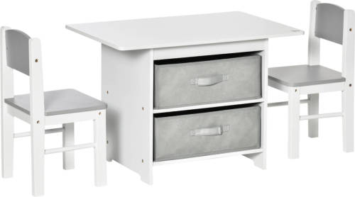 Zenzee Kinderzitgroep 3-delig- Speelgoed - Kinderstoel - Speeltafel - Bureau - Mdf - 71 Cm X 48 Cm X 49 Cm