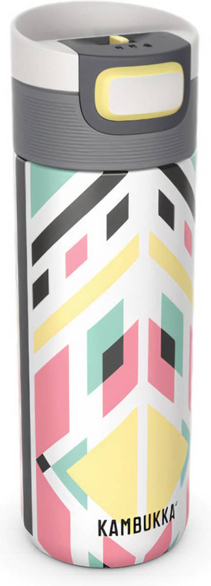 Kambukka Thermosbeker Etna Shibori 500 Ml Rvs Wit/geel