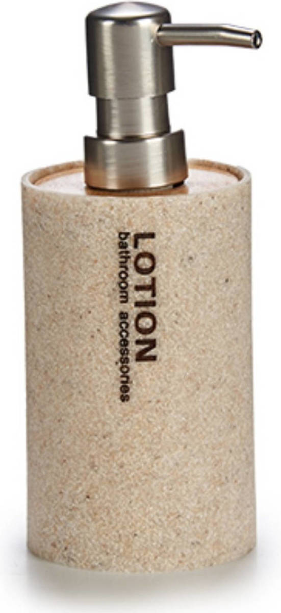 Shoppartners Zeeppompje/zeepdispenser Beige Kunststof 350 Ml - Zeeppompjes