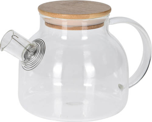Excellent Houseware Glazen Theepot 800 Ml Met Filter - Theepotten