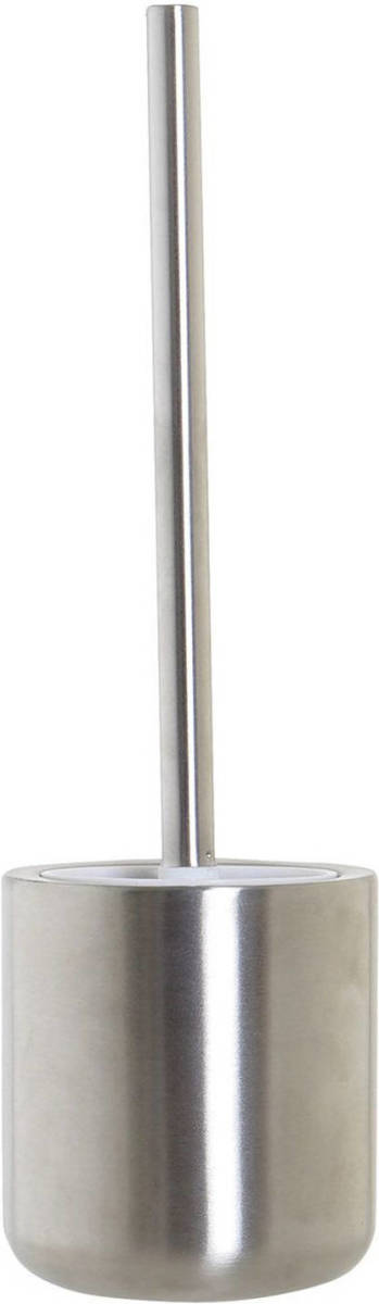 Shoppartners Toiletborstel Zilver Met Houder Van Rvs 37 Cm - Toiletborstels