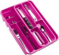 Forte Plastics Bestekbak/bestekhouders 2 Lagen Roze L40 X B30 X H7 Cm - Bestekbakken