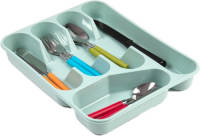 Forte Plastics Bestekbak/bestekhouders 5-vaks Mintgroen L27 X B34 X H5 Cm - Bestekbakken