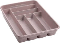 Forte Plastics Bestekbak/bestekhouders 6-vaks Roze L40 X B30 X H7 Cm - Bestekbakken