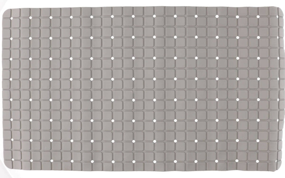 Dobeno Badmat/douchemat Anti-slip Grijs Vierkant Patroon 69 X 39 Cm - Badmatjes