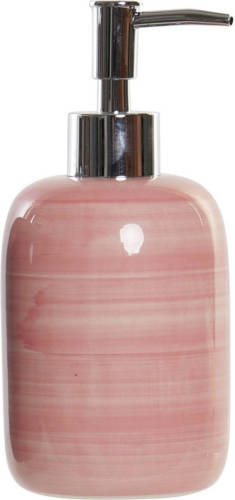 Shoppartners Zeeppompje/zeepdispenser Roze Polystone 300 Ml - Zeeppompjes