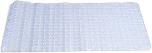 Shoppartners Badmat/douchemat Anti-slip Transparant Vierkant Patroon 69 X 39 Cm - Badmatjes
