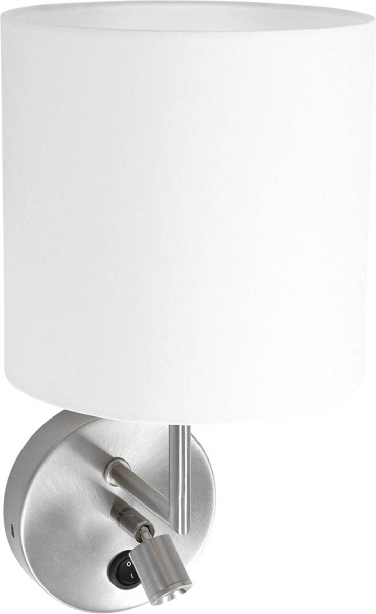 Mexlite Noor Wandlamp Geborsteld Staal