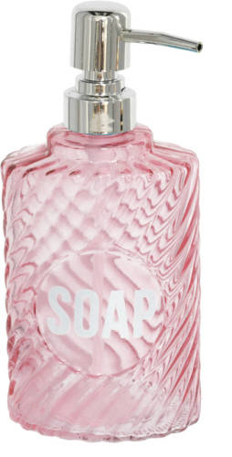 Shoppartners Zeeppompje/zeepdispenser Parel Roze Van Kunststof 500 Ml - Zeeppompjes