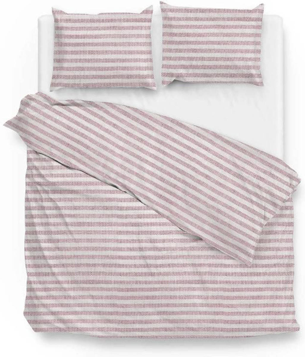 Zo!home Maeve Dekbedovertrek - 1-persoons (140x200/220 Cm + 1 Sloop) - Katoen - Red