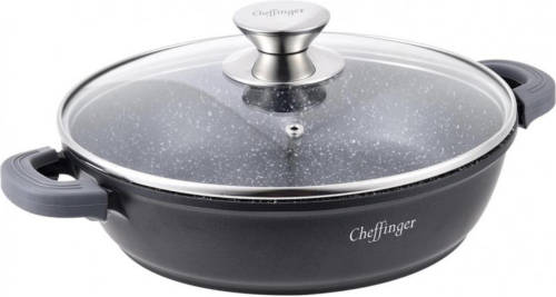 Cheffinger Braadpan Met Deksel 32 Cm Gietaluminium
