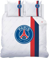 Paris Saint Germain Dekbedovertrek Retro White - Lits Jumeax - 240 X 220 Cm - Katoen