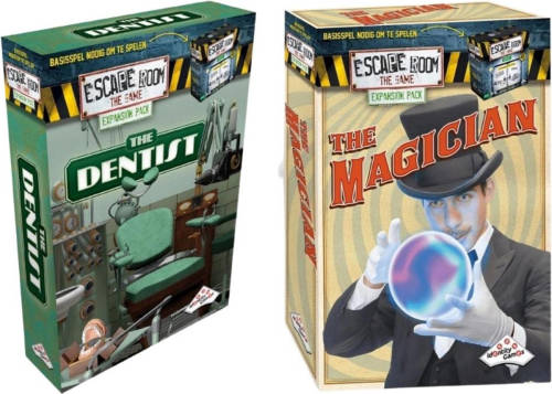 Identity Games Uitbreidingsbundel - Escape Room - 2 Stuks - Uitbreiding The Dentist & Uitbreiding Magician