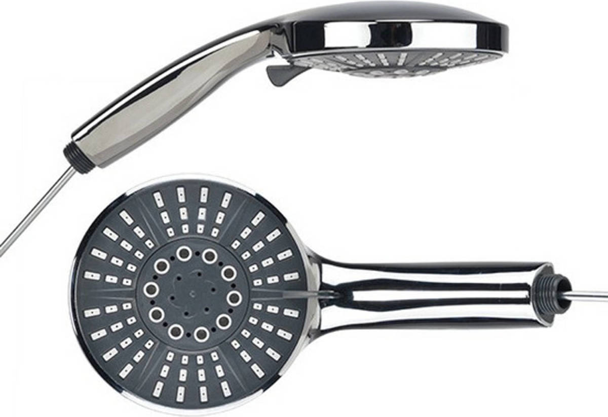 Shoppartners Douchekop Met 5 Straal Soorten 12,5 Cm - Douchekoppen Badkamer Accessoires