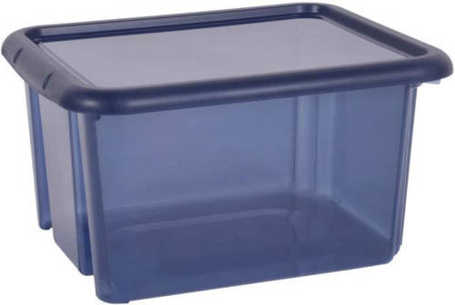 Eda Plastique Eda Plastic Funny Box 30 L Opbergbox - Deep Acid Blue - 44 X 36 X 25 Cm