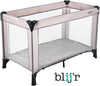 Overmania Blij'r Sleepy - Reisbedje Campingbedje - Licht Grijs