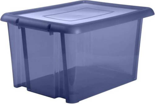 Eda Plastique Eda Plastic Funny Box 80 L Opbergdoos - Deep Acid Blue - 64,7 X 49,5 X 36,2 Cm