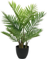 Shoppartners Groene Areca/goudpalm Kunstplant 73 Cm In Zwarte Pot - Kunstplanten/nepplanten - Palmen