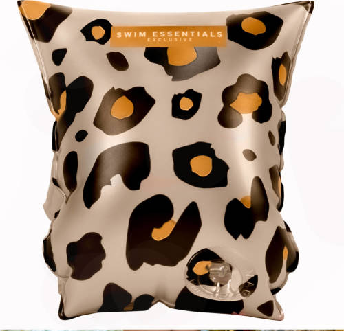 Hermie Swim Essentials Zwembandjes Beige Panterprint 2-6 Jaar