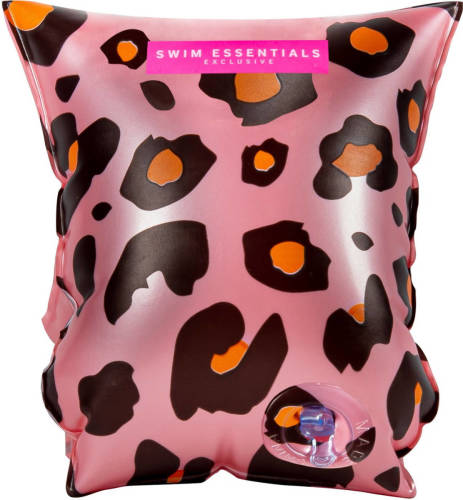 Hermie Swim Essentials Zwembandjes Roze Panterprint 2-6 Jaar