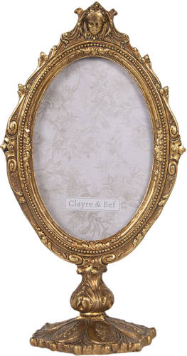 Clayre & Eef Goude Fotolijst 14*9*26 Cm / 10*15 Cm 2f0663