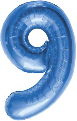 Toysavers Cijfer 9 Blauw Helium 86cm