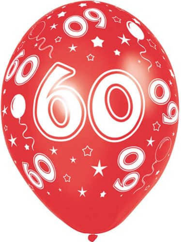 Shoppartners Ballonnen 60 Jaar (5st)