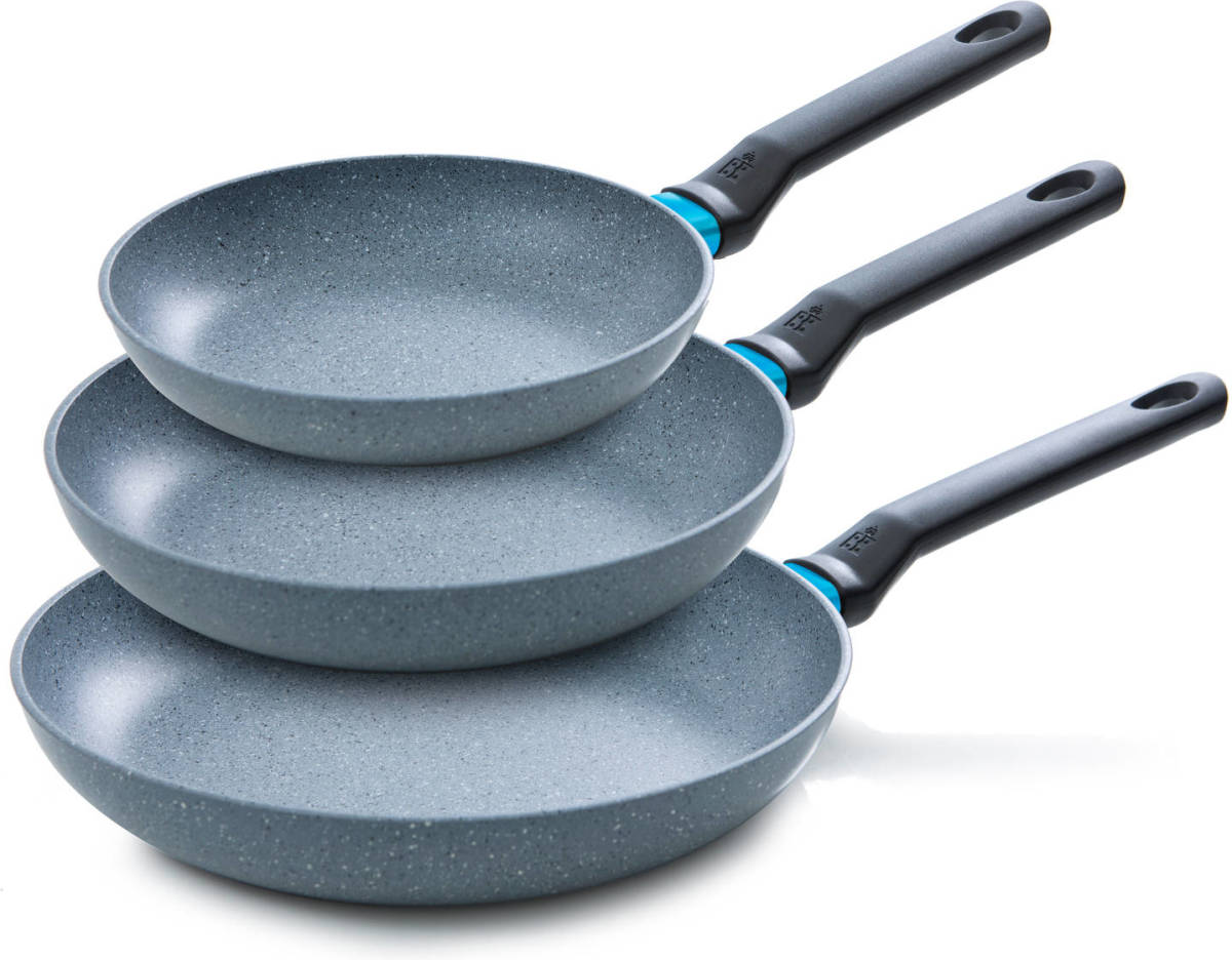 BK Blue Label Granite Koekenpannenset - Ø 20 + Ø 24 + Ø 28 Cm - Set Van 3 Stuks