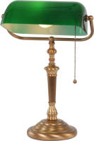 Lamponline Lightning - Klassieke Tafellamp 1-l. Glas - Brons