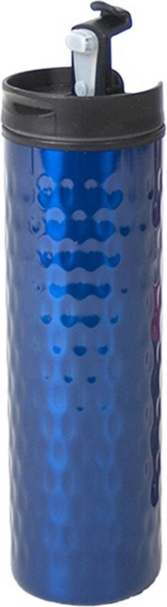 Shoppartners Rvs Thermosfles / Isoleerfles Blauw 400 Ml - Thermosflessen