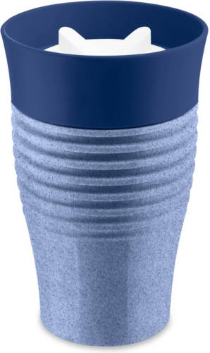 Fietsaccessoires Herbruikbare Koffiebeker, 0.4 L, Organic Blauw - Koziol Safe To Go