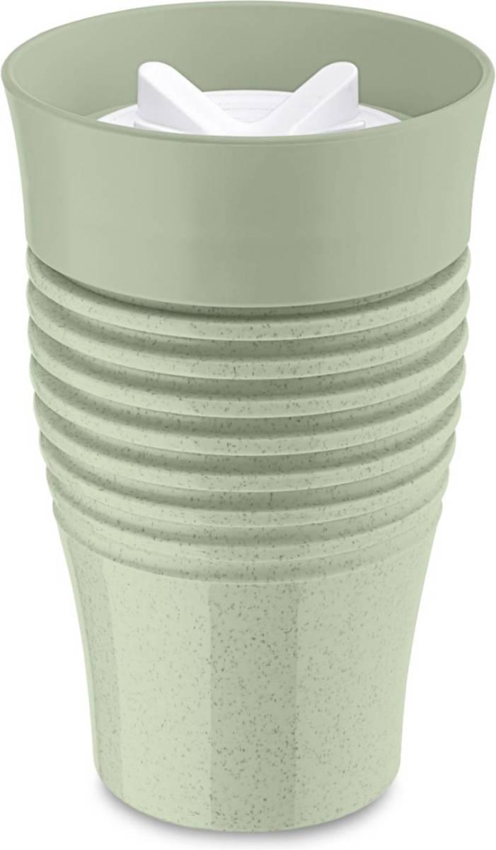 Fietsaccessoires Herbruikbare Koffiebeker, 0.4 L, Organic Groen - Koziol Safe To Go