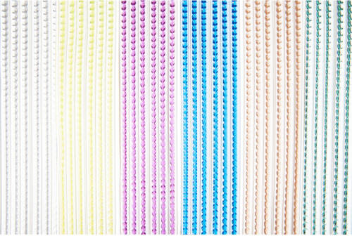 Shoppartners Multicolor Kunststof Vliegen/insecten Kralen Gordijn 93 X 220 Cm - Vliegengordijnen