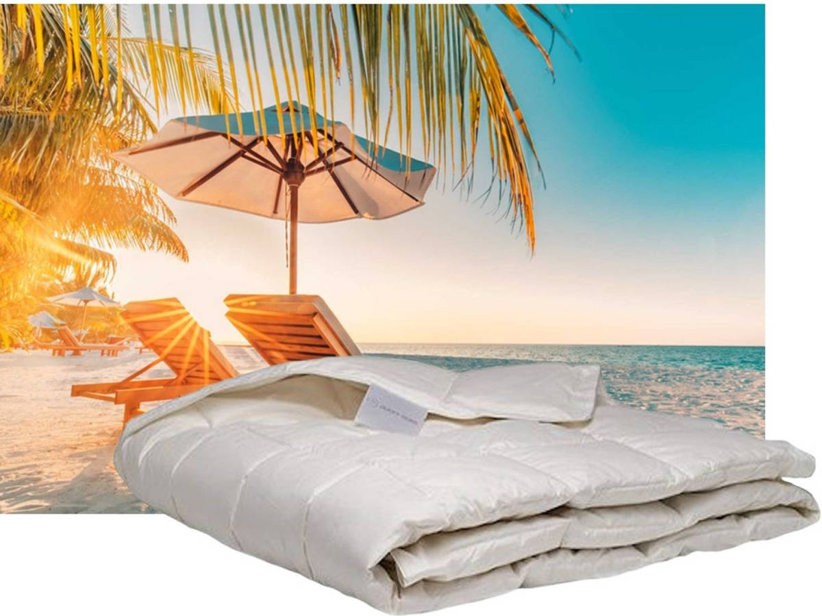 Ducky Dons Zomerdekbed 90% Dons - 2-persoons 200x200 Cm