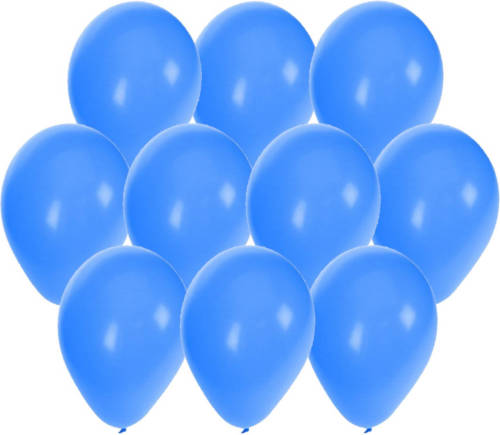 Bellatio Decorations 30x Stuks Blauwe Party Ballonnen 27 Cm - Ballonnen