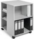 Huismerk Durable Trolley - 52 8 X 74 8 X 59 2 Cm - Grijs - 3-zijdig Open