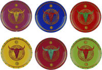 Jeemsie Dinerborden Set Van 6 Rond Porselein 28 Cm