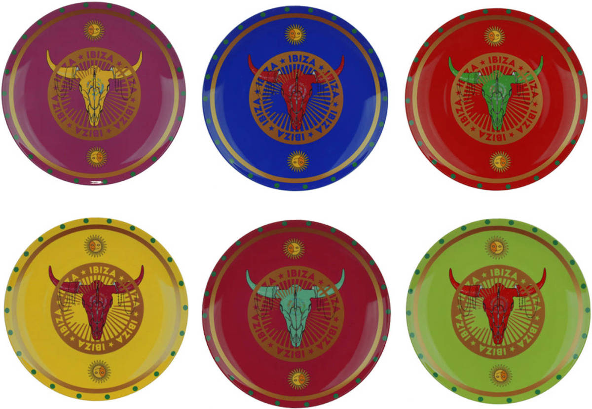 Jeemsie Dinerborden Set Van 6 Rond Porselein 28 Cm