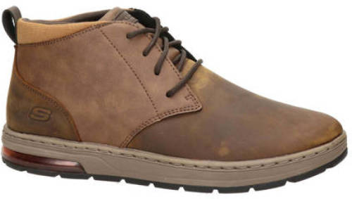 Skechers Streetwear nubuck veterschoenen bruin