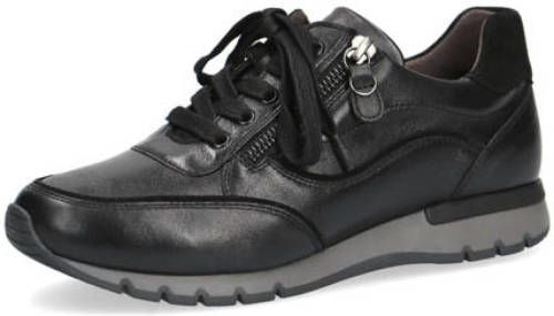 Caprice Ginga leren sneakers zwart