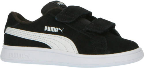 Puma Smash v2 SD V Inf suède sneakers zwart/wit