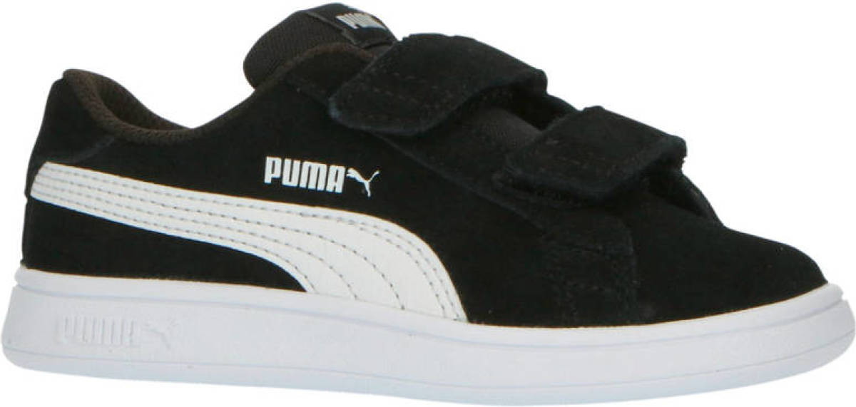 Puma Smash v2 SD V Inf suède sneakers zwart/wit