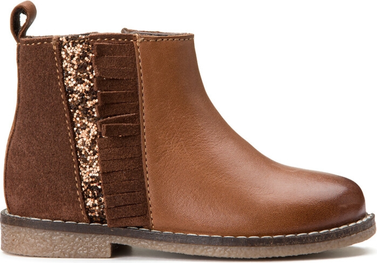 La Redoute Collections Leren chelsea boots met rits